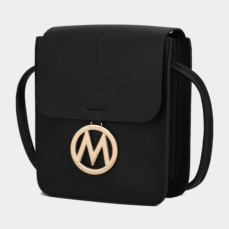 Mkf Collection By Mia K Skylar Vegan Leather Women's Crossbody Bag In Black