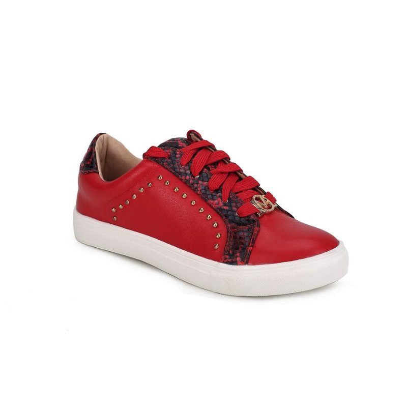 MKF COLLECTION BY MIA K TAMARA SNAKE TENNIS SHOES FOR WOMEN WITH ADJUSTABLE LACES