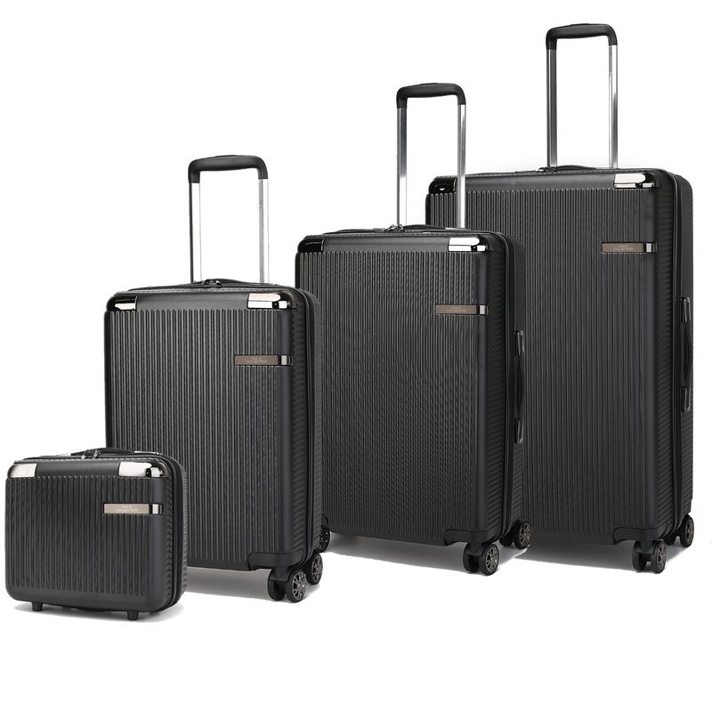 Mkf Collection By Mia K Tulum 4-piece Luggage Set In Black