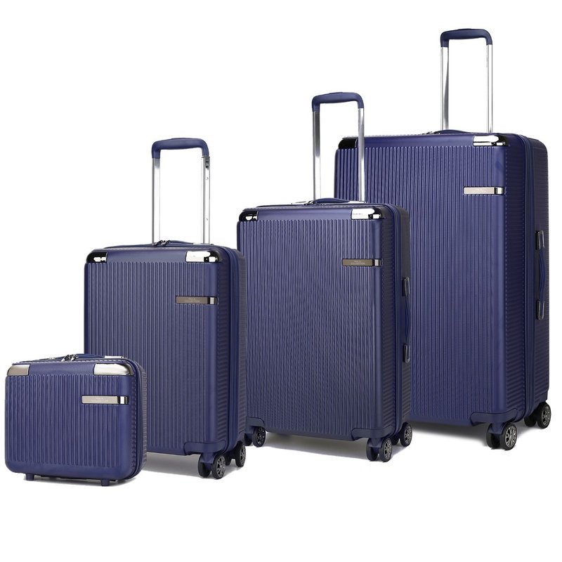 Mkf Collection By Mia K Tulum 4-piece Luggage Set In Blue