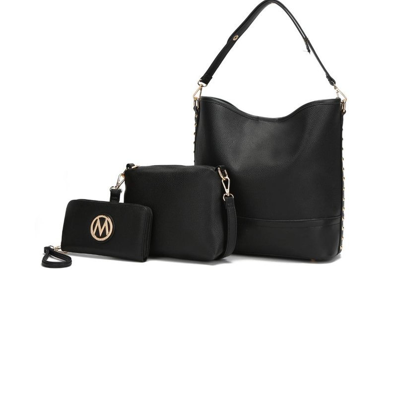 Shop Mkf Collection By Mia K Ultimate Hobo Bag With Pouch & Wallet In Black