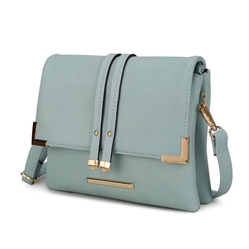 Mkf Collection By Mia K Valeska Multi Compartment Crossbody In Blue