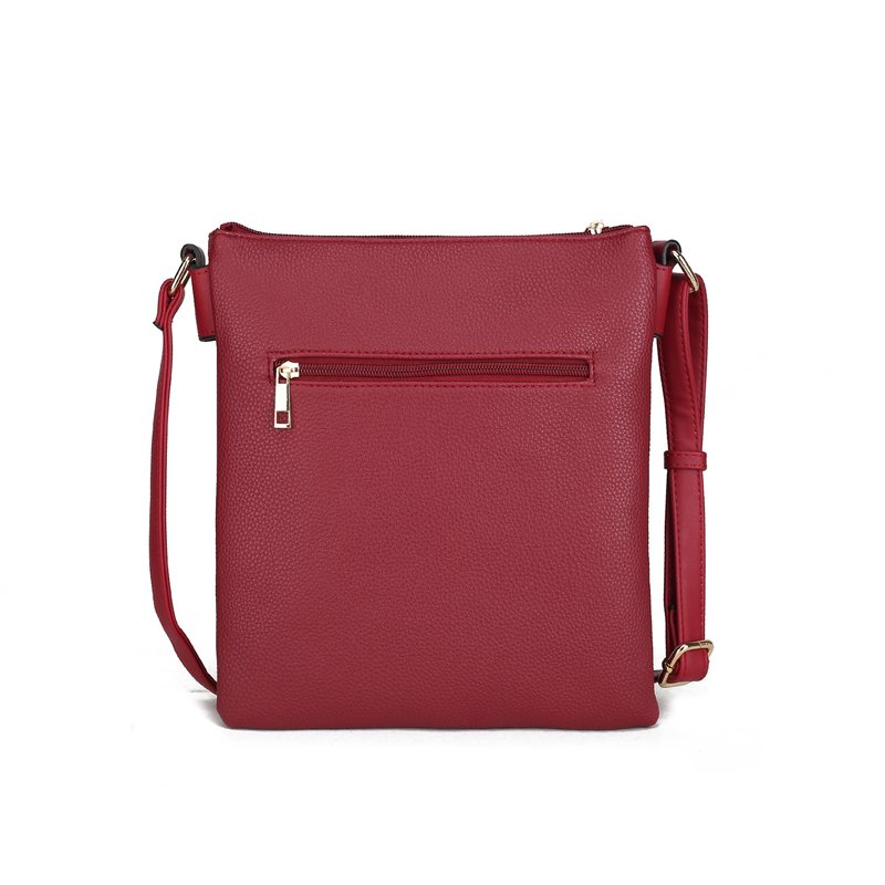 Shop Mkf Collection By Mia K Lilian Vegan Leather Women's Crossbody Bag In Red