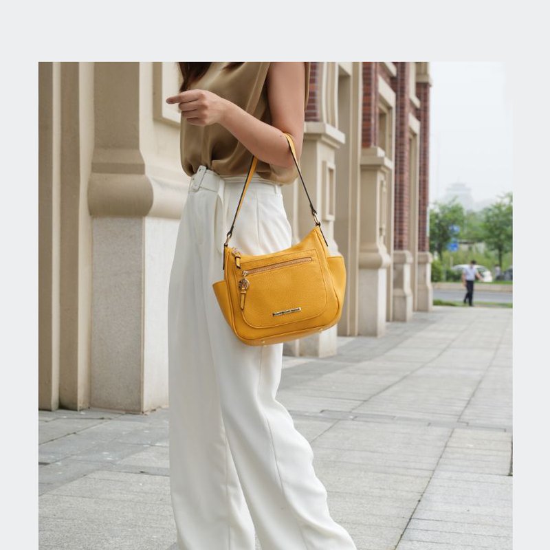 Shop Mkf Collection By Mia K Wally Shoulder Handbag Multi Pockets For Women In Grey