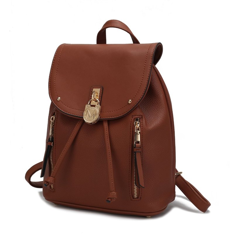 Mkf Collection By Mia K Xandria Vegan Leather Women's Backpack In Brown