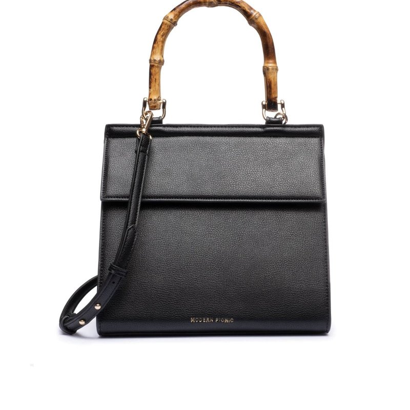 Modern Picnic The Luncher Bag In Black Bamboo