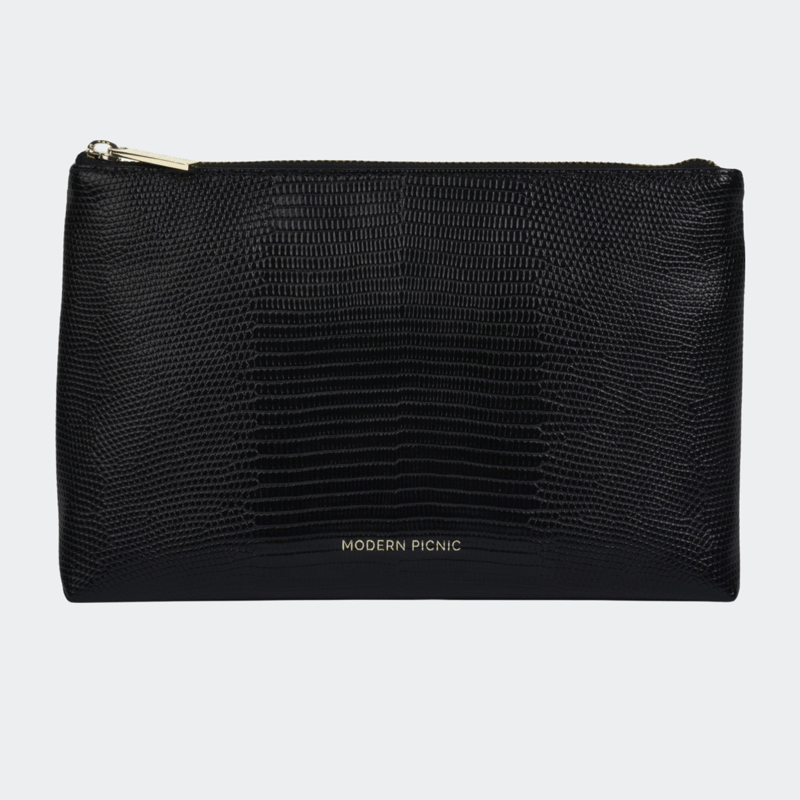 Modern Picnic The Snacker Pouch In Black