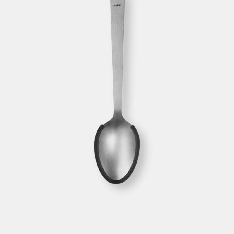 Shop Moha! Servizio Serving Spoon With Silicone Rim In Grey