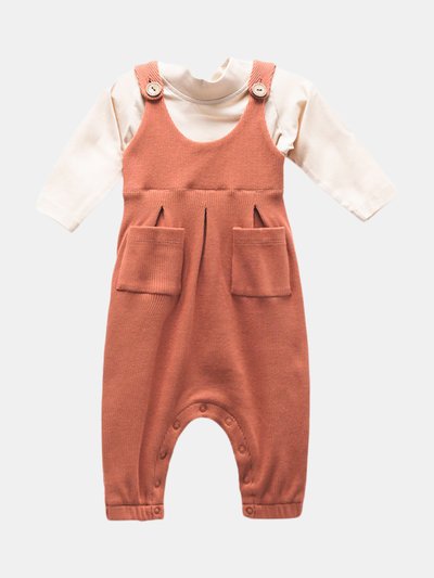 Moi Noi Terra Cotta Overalls Outfit product