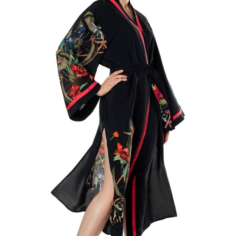 Shop Monique Sangri La Kimono In Black
