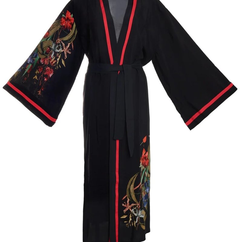 Shop Monique Sangri La Kimono In Black