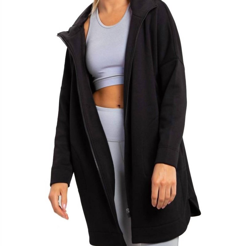 Shop Mono B Clothing Afternoon City Walk Hooded Jacket In Black