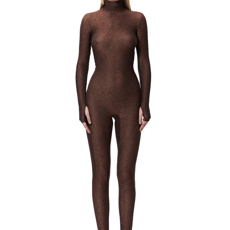 Shop Monosuit Monoskin Total Bodysuit In Brown
