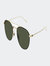 MB Round Pilot Shape - Sunglasses - Green-Gold