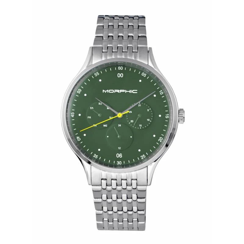 Morphic M65 Series Men's Watch With Day/date In Green