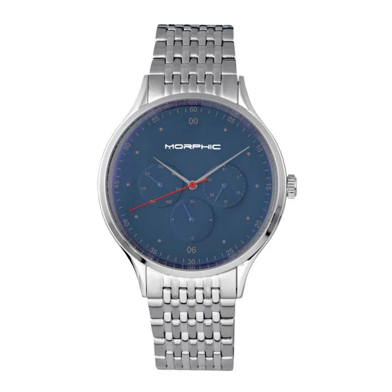 Morphic M65 Series Men's Watch With Day/date In Blue