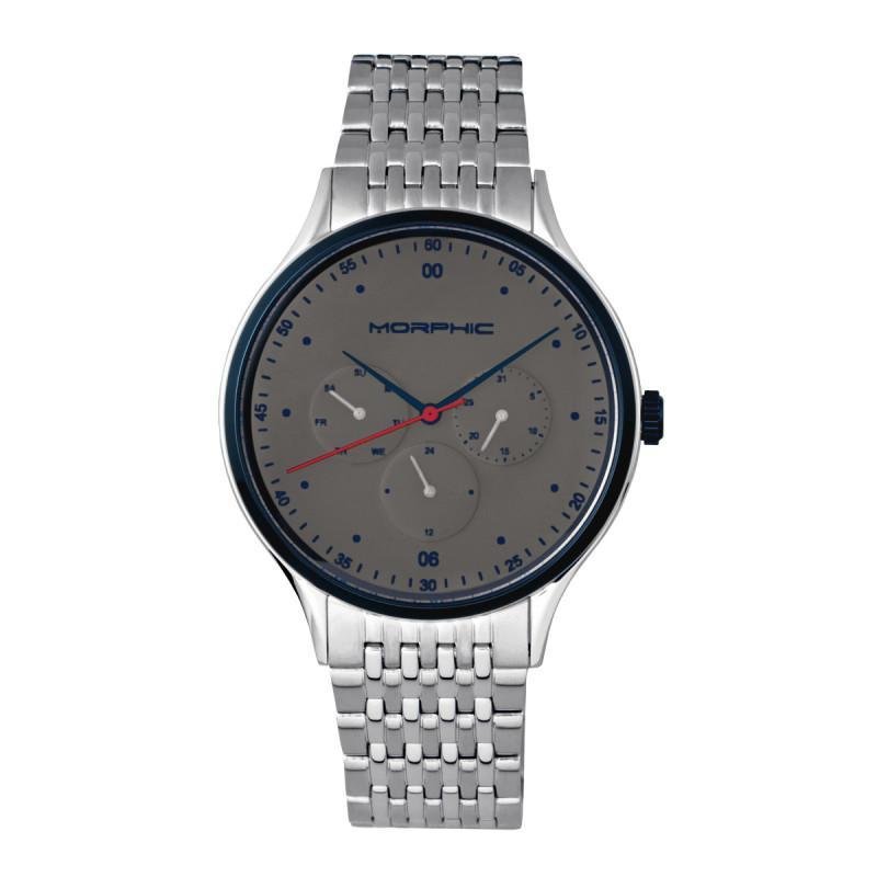 Shop Morphic M65 Series Men's Watch With Day/date In Grey