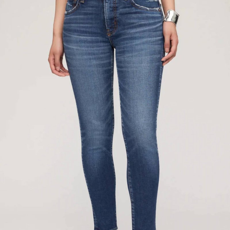 Moussy Vintage Carson Skinny Jean In Blue
