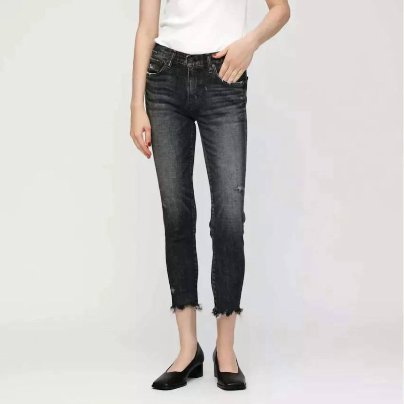 Shop Moussy Vintage Checotah Skinny Jeans In Black