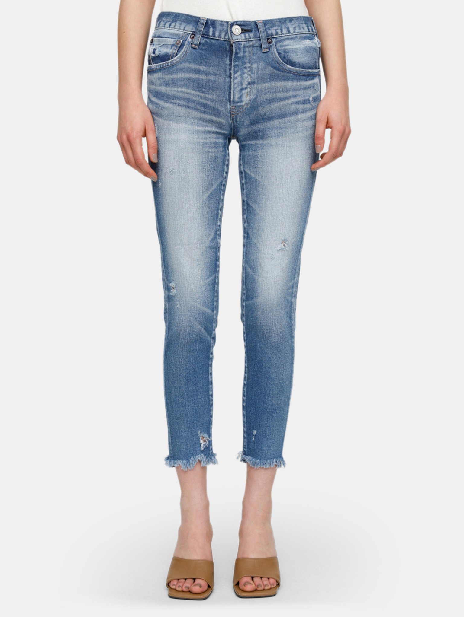 Moussy Vintage Diana Mid-Rise Cropped Skinny Jeans | Verishop