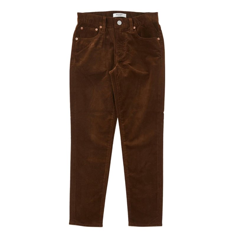 Moussy Vintage Lyndon Corduroy Skinny Pant In Brown