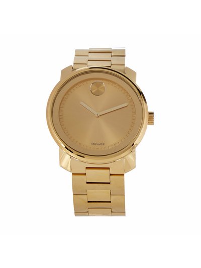 Movado Mens Bold 3600258 Champagne Dial Yellow Gold-Plated Watch product