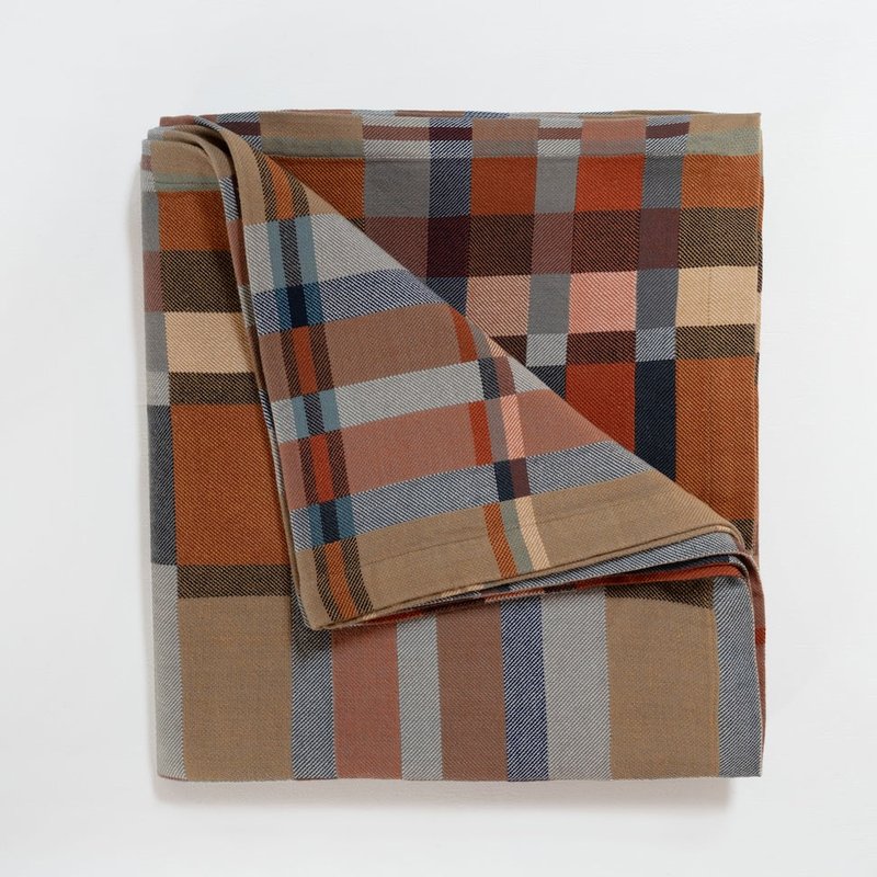 Shop Mungo Doublecloth Blanket In Brown