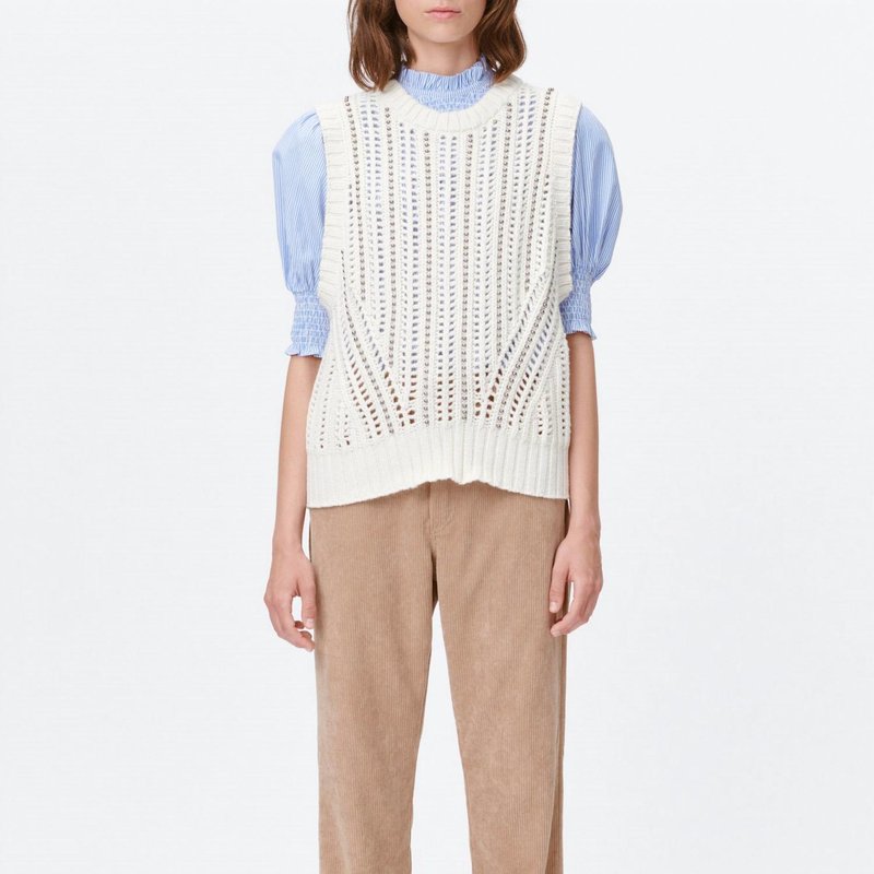 Shop Munthe Twin Knit Sweater In Nature In White