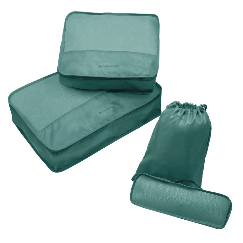 Mytagalongs Carry On Travel Organizing Set In Green