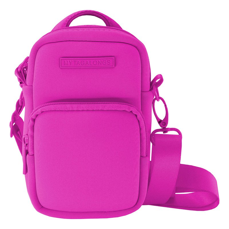 Shop Mytagalongs Compact Convertible Mini Crossbody Bag/belt Bag In Pink