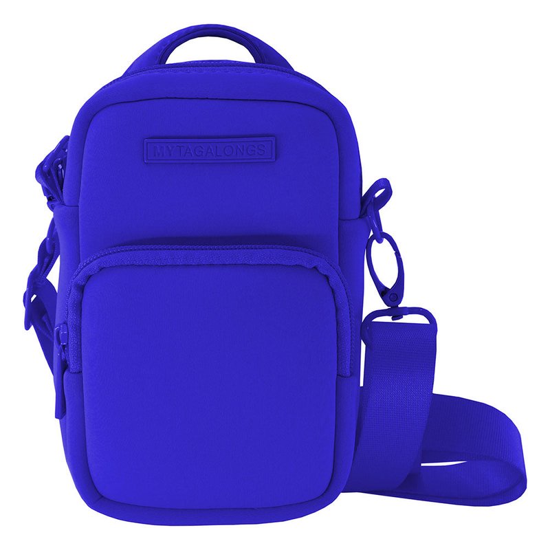Shop Mytagalongs Compact Convertible Mini Crossbody Bag/belt Bag In Blue