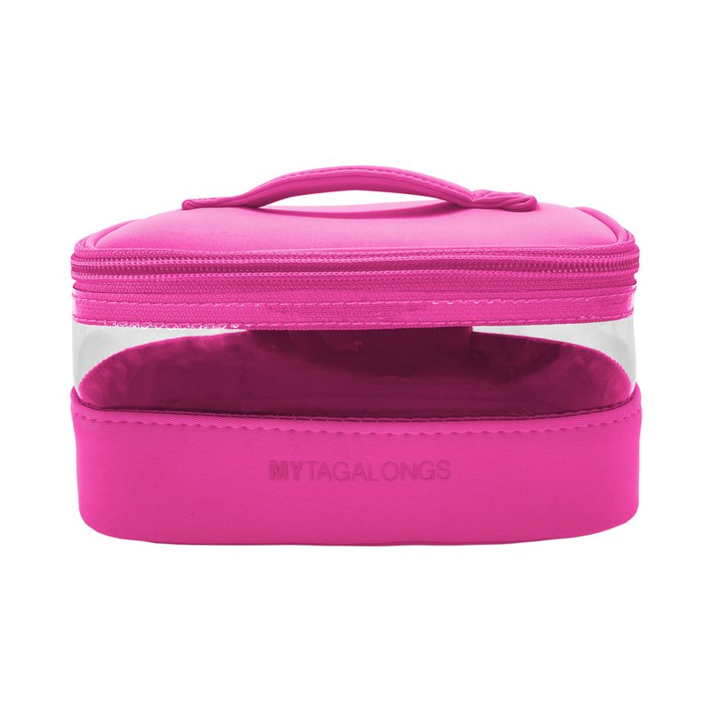 Mytagalongs Mini Train Case Cosmetic Bag In Pink