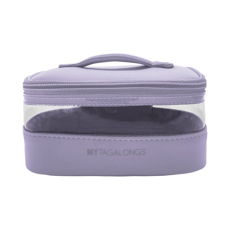 Mytagalongs Mini Train Case Cosmetic Bag In Grey