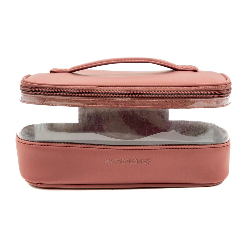 Shop Mytagalongs The Clear Train Case In Pink