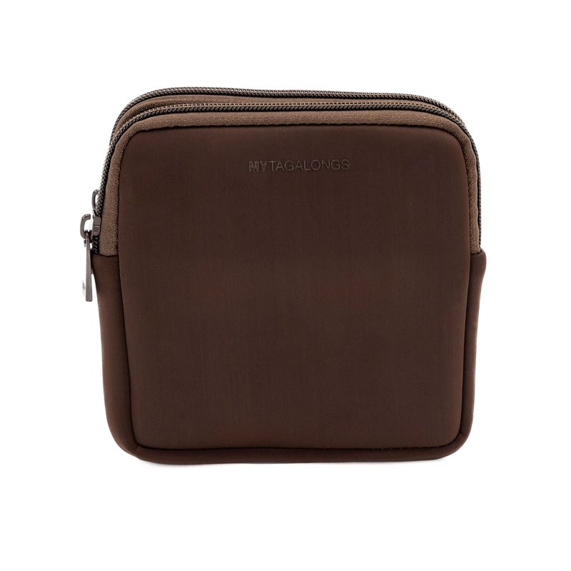 Shop Mytagalongs The Double Detachable Pouch In Brown