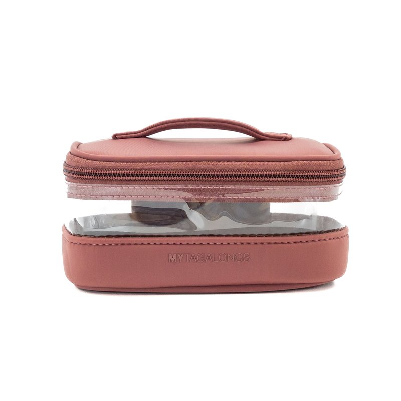 Shop Mytagalongs The Mini Clear Train Case In Red