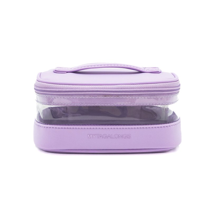Shop Mytagalongs The Mini Clear Train Case In Purple