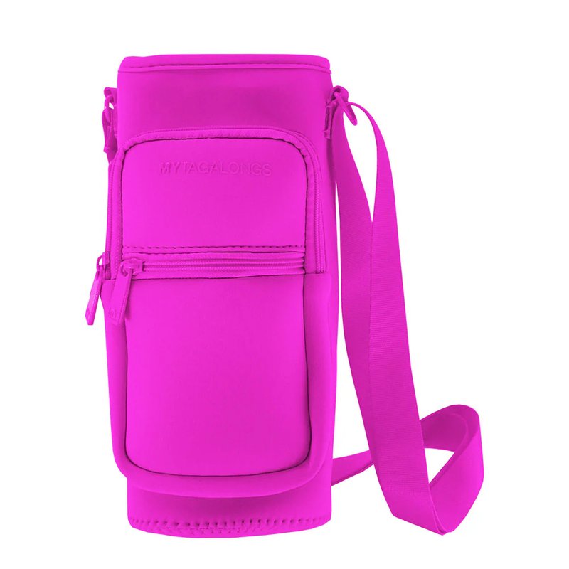 Mytagalongs Water Bottle Holder And Crossbody In Pink