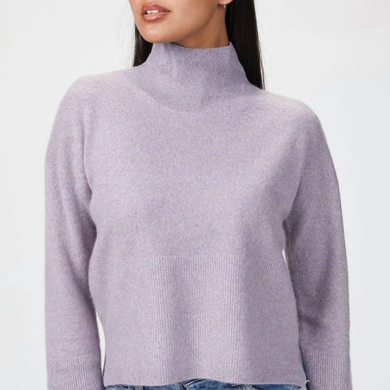 Naadam Drop Shoulder Sweater In Purple