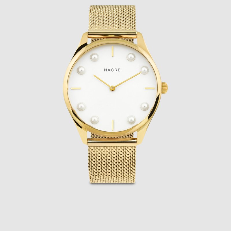Shop Nacre Lune 8 In Gold