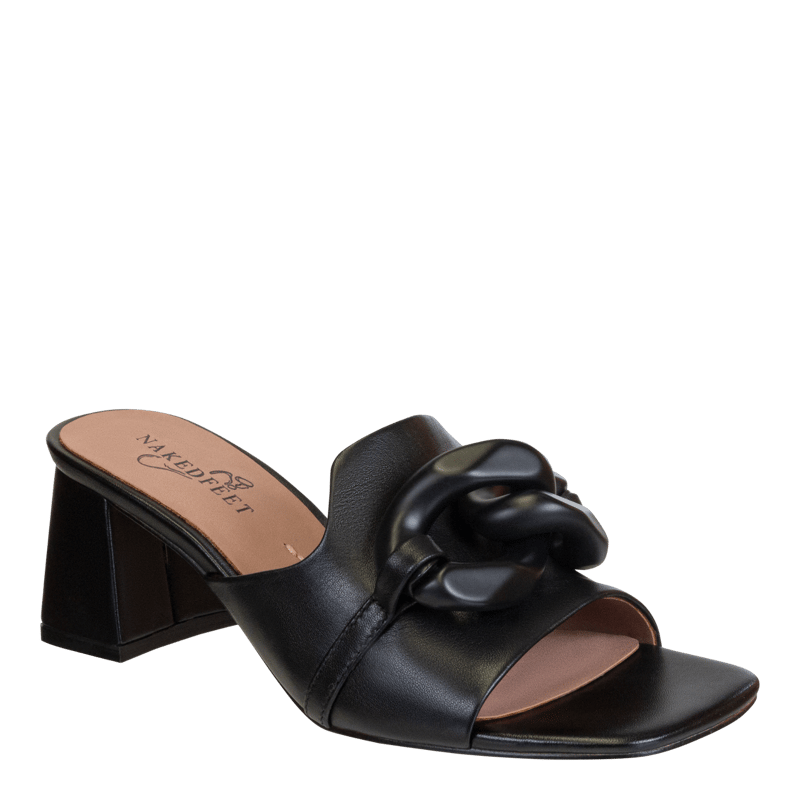 NAKED FEET COTERIE HEELED SANDALS