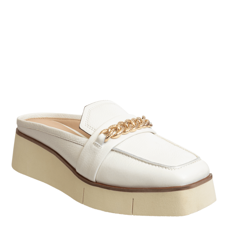 Shop Naked Feet Elect Platform Mules In White