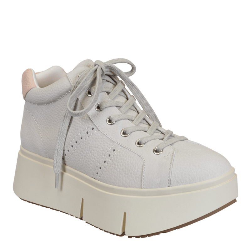 Shop Naked Feet Essex Platform High Top Sneakers In White