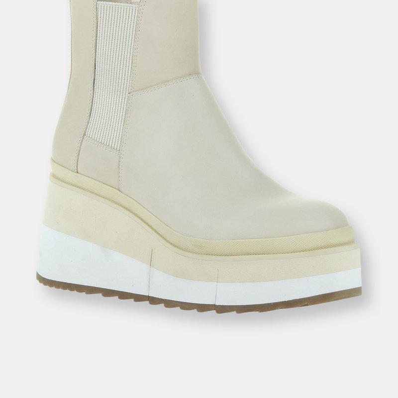 Shop Naked Feet Guild Platform Chelsea Boots In White
