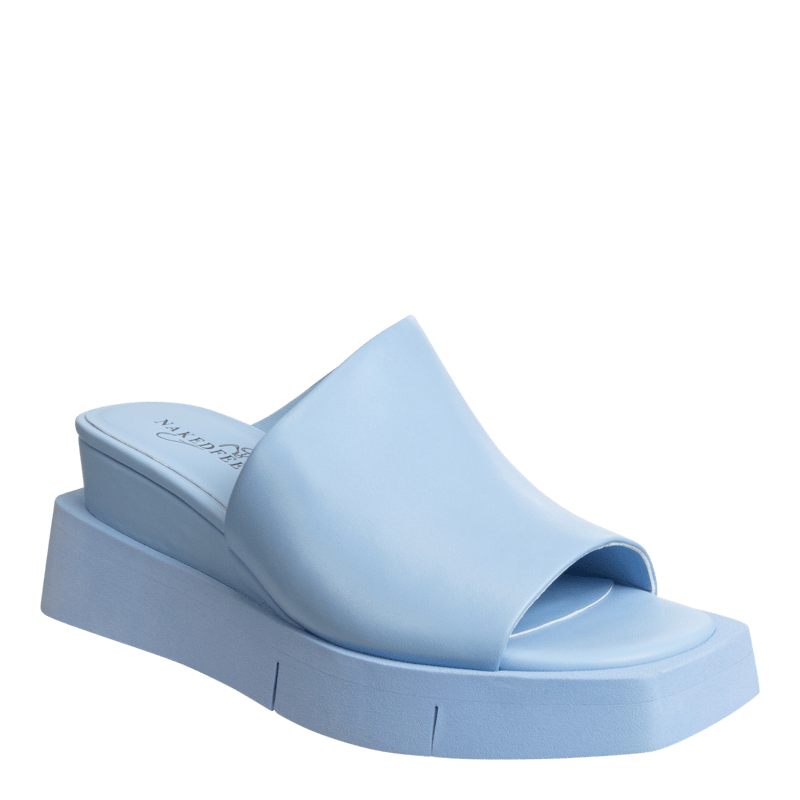 Shop Naked Feet Infinity Wedge Sandals In Blue