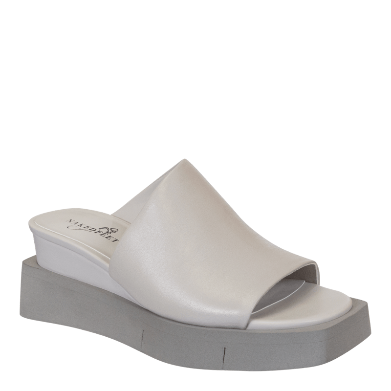 Naked Feet Infinity Wedge Sandals In Grey