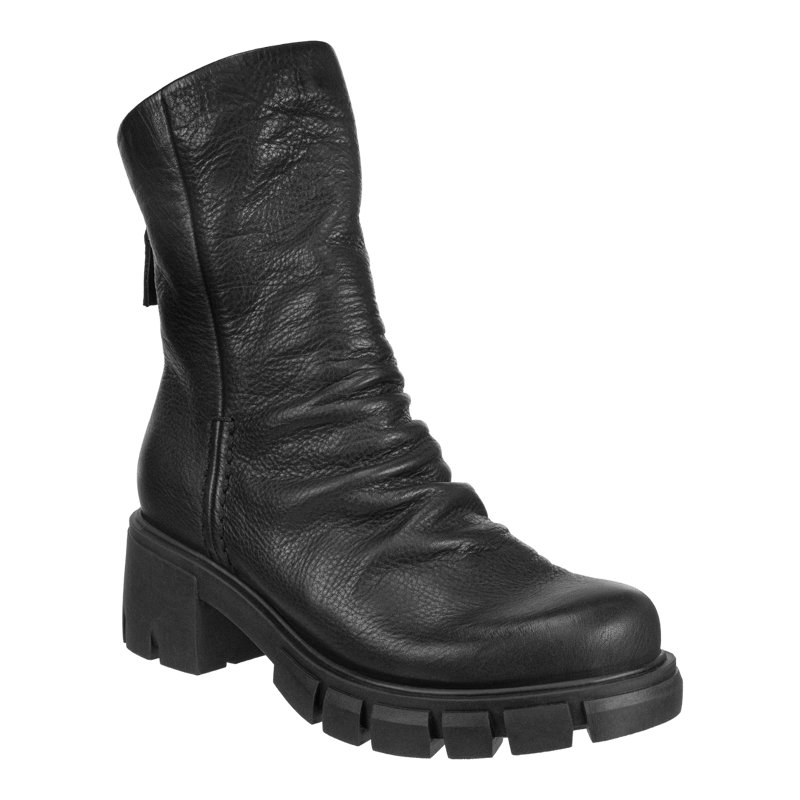 Shop Naked Feet Protocol Heeled Mid Shaft Boots In Black