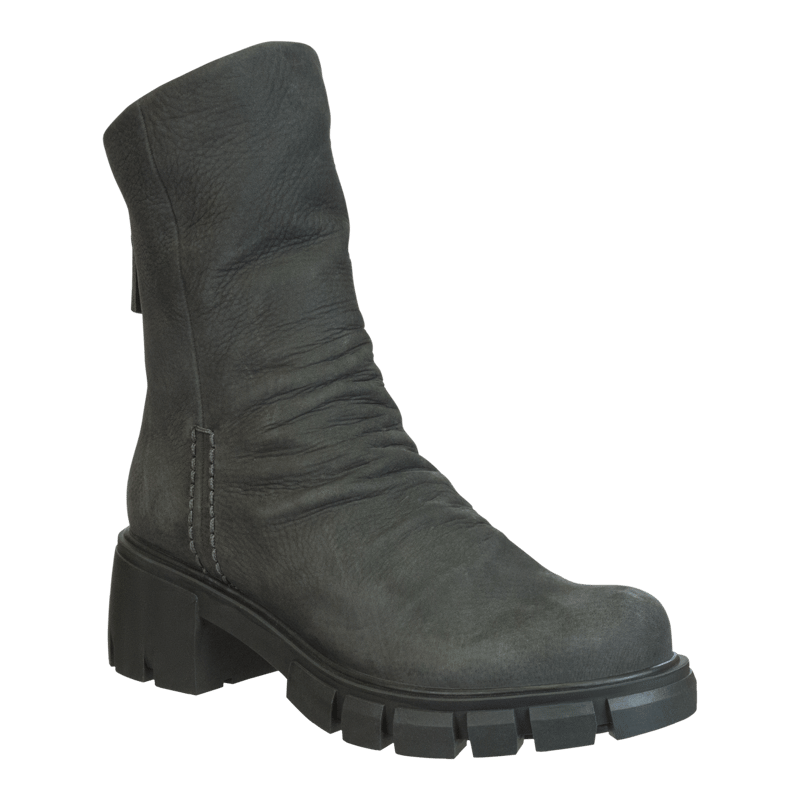 Shop Naked Feet Protocol Heeled Mid Shaft Boots In Grey