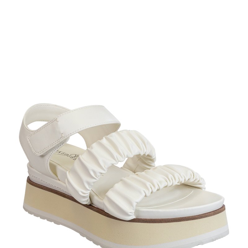 Shop Naked Feet Sensor Platform Sandals In White