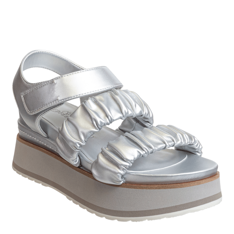 Shop Naked Feet Sensor Platform Sandals In Grey